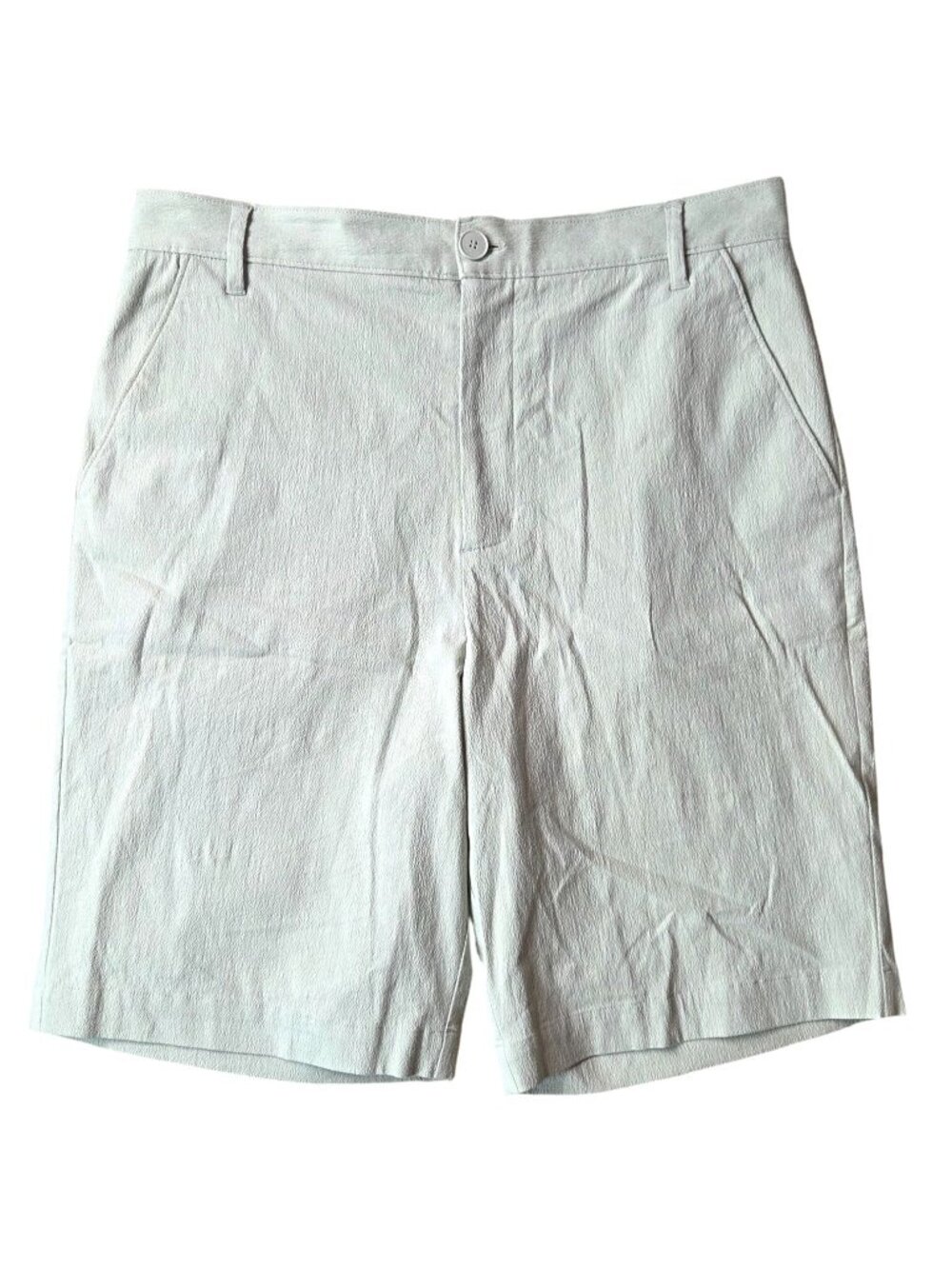 Oak + Fort Mens Beige Casual Shorts Size 34 Cotton & Spandex